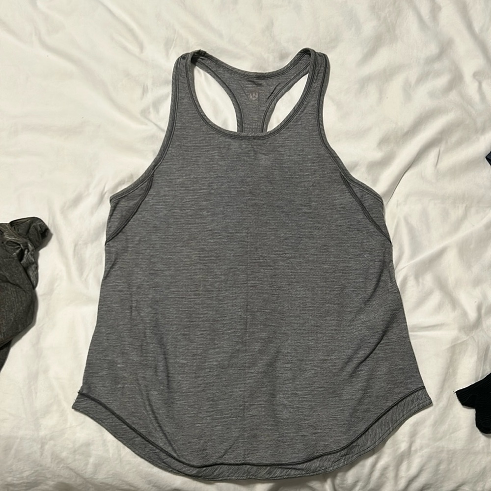 Grey Lulu lemon racer back tank